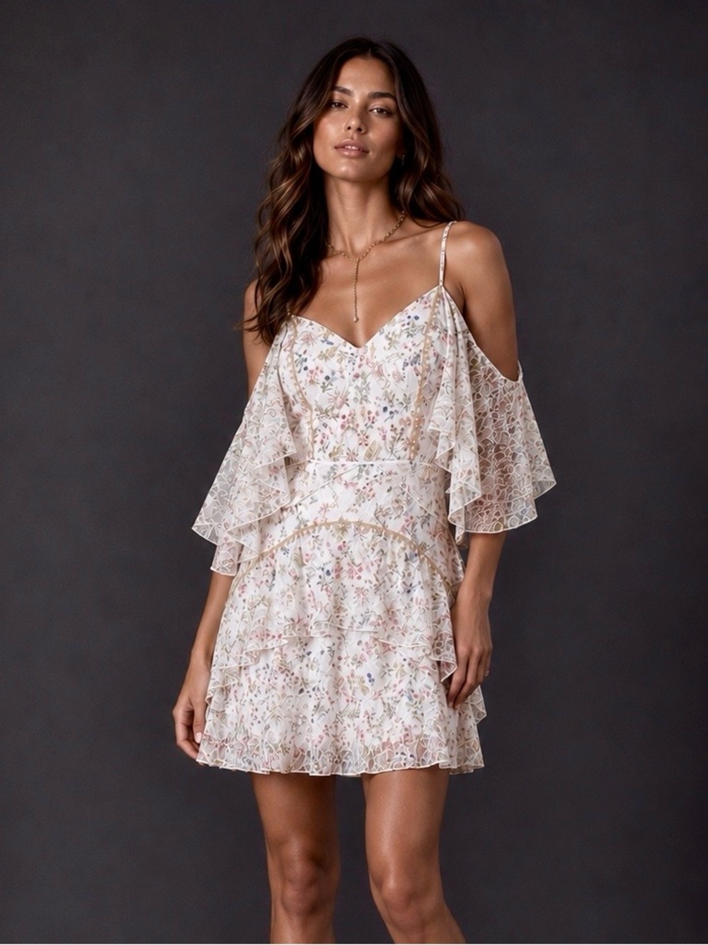 Talulah Embroidered Cold Shoulder Dress
